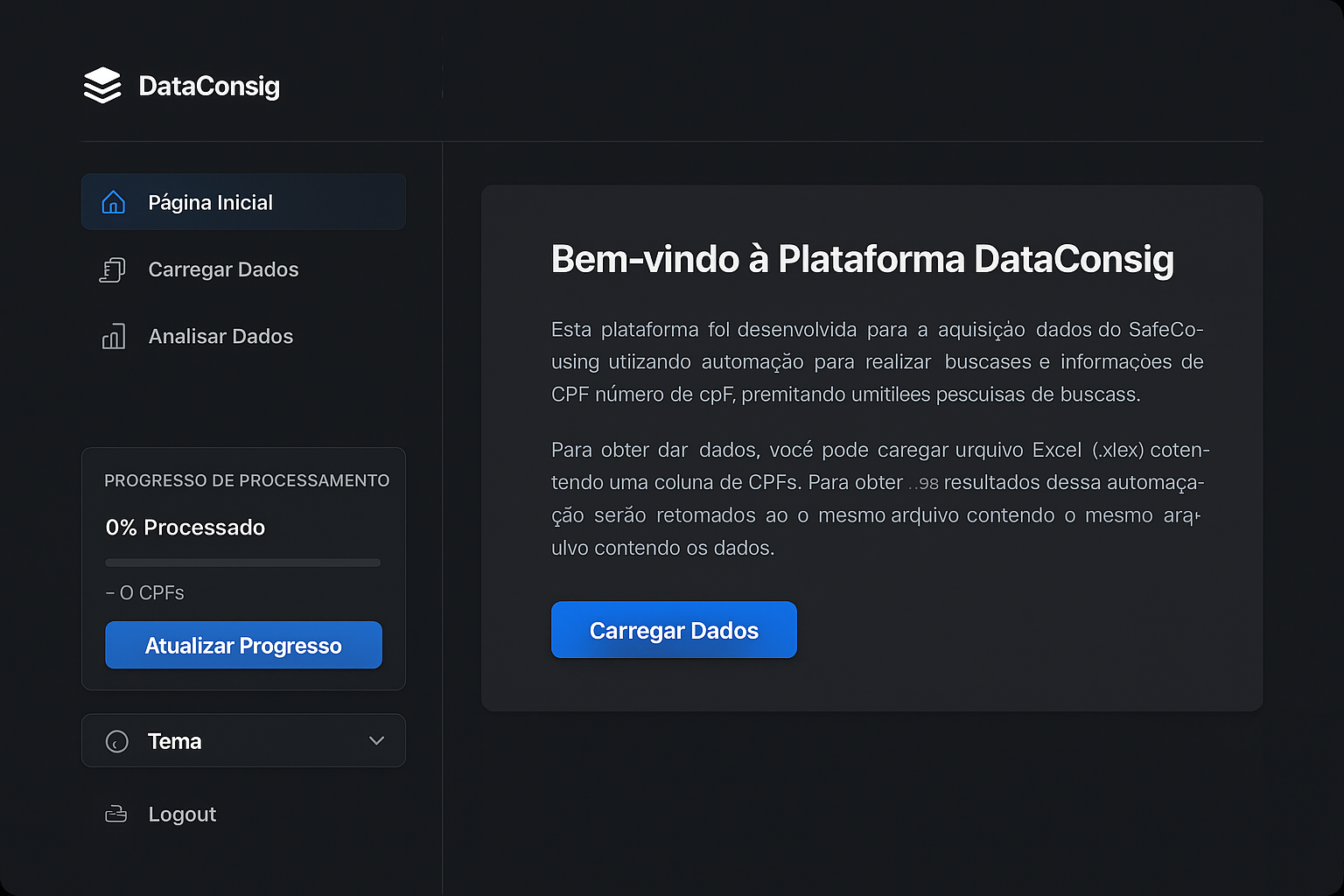 Dafa Safe - Plataforma de acesso a dados (Web Scraping)